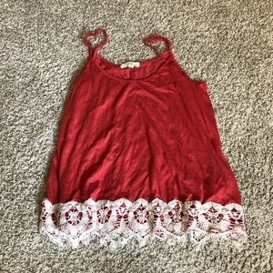 Lacy floral tank